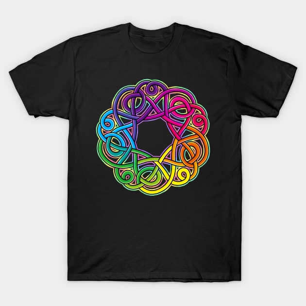 Rainbow Tangle T-Shirt by Beth Wilson